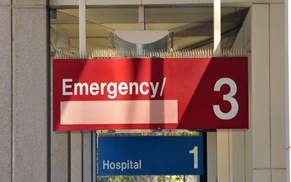  Emergency room sign