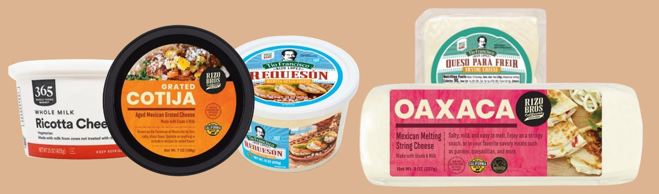 cheese products in a row