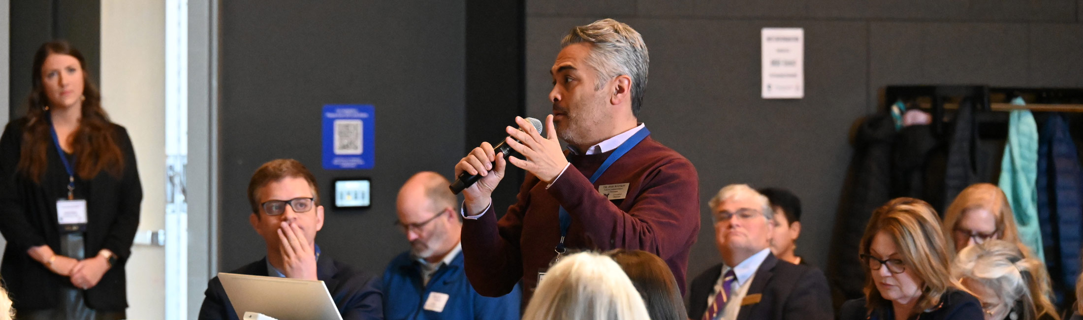 Rural Health Transformation Program Advisory Meeting people watching presentation