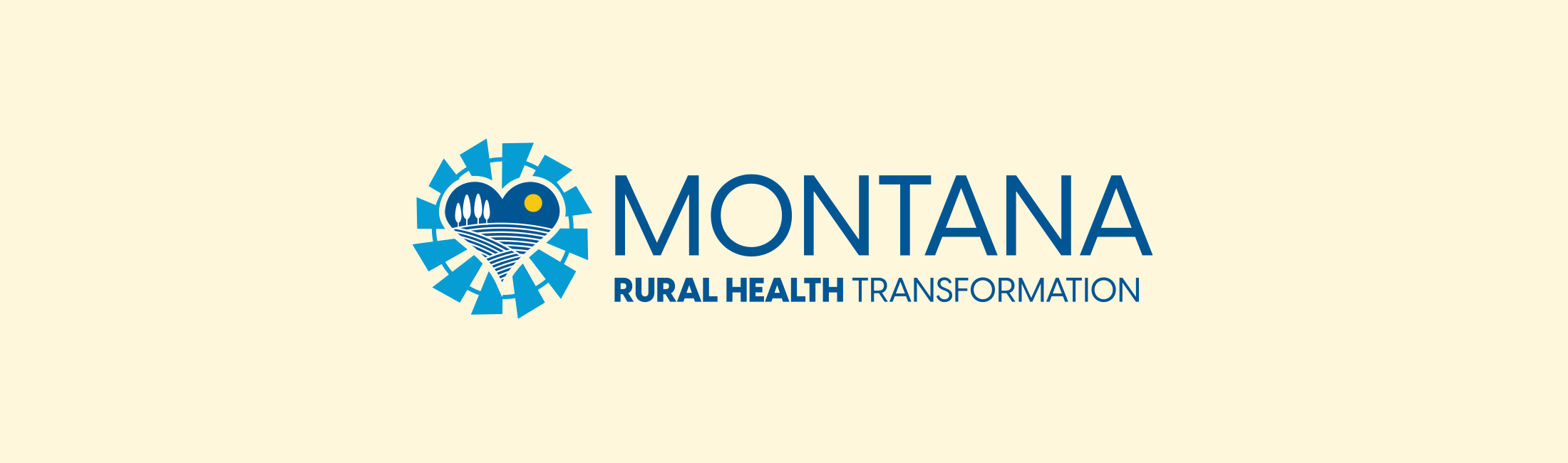 Montana Rural Heath Transformation Program logo on yellow