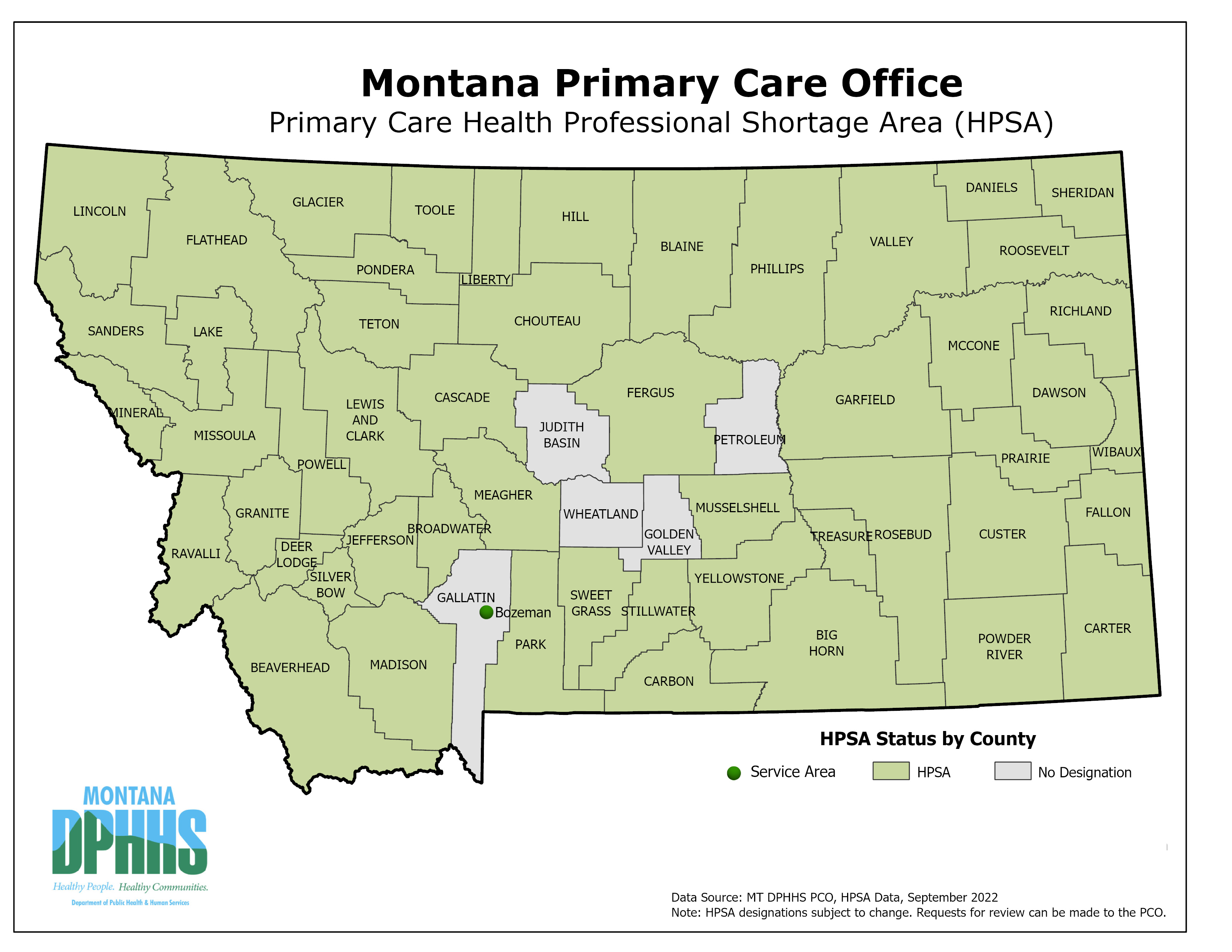 Primary Care HPSA Map