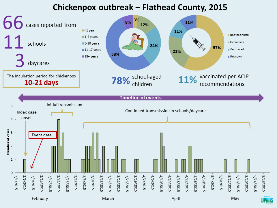 Chickenpox outbreak in Flathead County, 2015