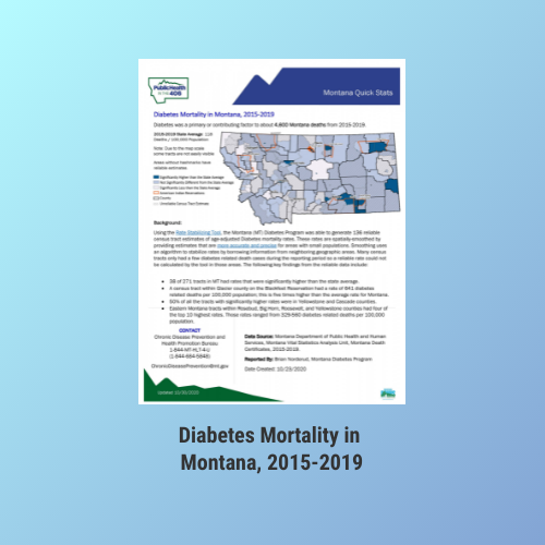 Diabetes Mortality in Montana, 2015-2019