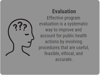 Evaluation Effective program evaluation is a systematic way to improve and account for public health actions by involving procedures that are useful, feasible, ethical, and accurate.