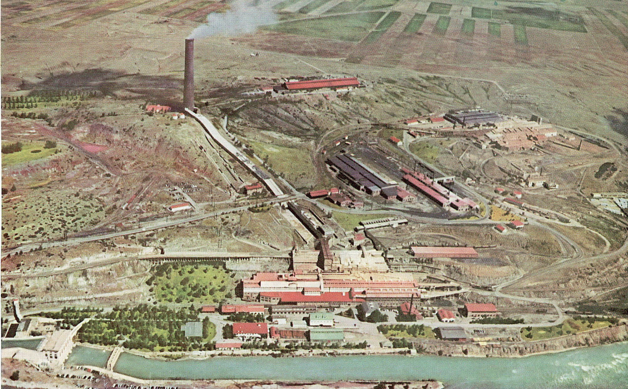 ACM Smelter and Refinery aerial photo.