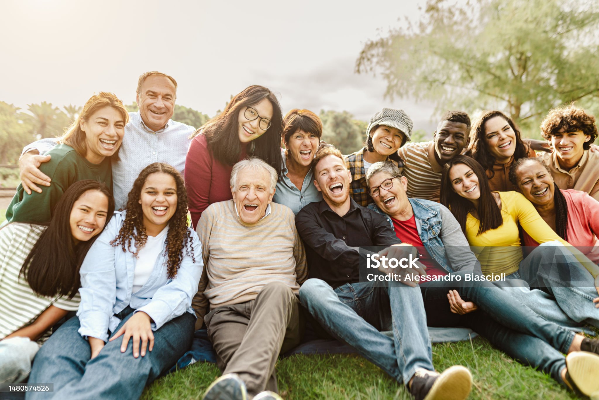 Multi-generational Family Stock Photo