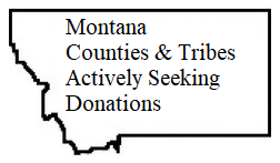 Montana Counties & Tribes Actively Seeking Donations