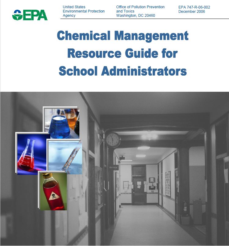 EPA Chemical Management in School Guide Front Cover